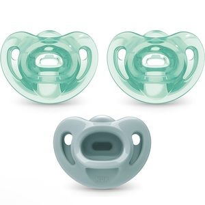 NWT NUK Comfy Orthodontic Pacifiers, 6-18 Months, 3 Pack
